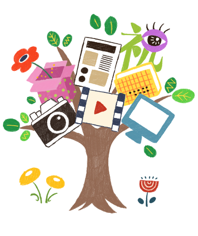 視覚デザイン学科の木